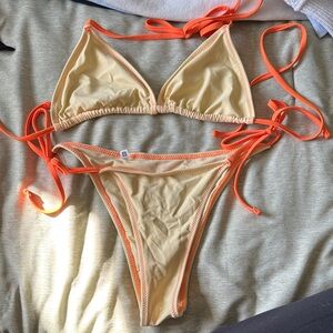 Aerie Yellow and Orange Bikini